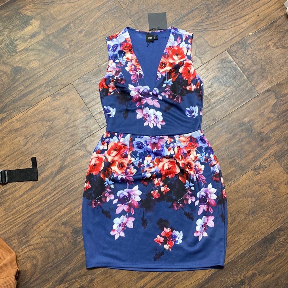 NWT ASOS floral scuba dress